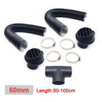 60/75/42 mm automobilio &scaron;ildytuvo pakeitimo rinkiniai Oro dyzelinis stovėjimo &scaron;ildytuvas Oro vamzdis Oro i&scaron;leidimo angos i&scaron;leidimo žarnos vamzdžio jungtis su žarnos spaustukais