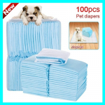 50/100-Pak: &Scaron;uniukų įklotai &Scaron;unų &scaron;lapinimosi padėkliukai, skirti dresuoti &scaron;unis ir kates Naminių vystyklai 100pcs （33x45cm） mėlyna
