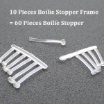 10Set=60PCS Karpių žvejybos boilių įdėklai plaukų įtaisai žvejybos masalo stotelės Hair Rig Masalo stotelė Pop Up Kam&scaron;čiai Karpių žvejybos reikmenys