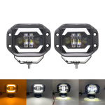 5 colių prožektorių įleidžiamas LED darbo žibintų juosta Auk&scaron;tųjų / artimųjų &scaron;viesų bekelėje 4X4 keturratis, skirtas Niva Lada automobiliui 2 piece