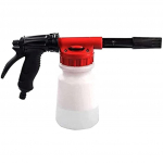 Automobilių plovimo putų pistoleto putų patranka, skirta sodo žarnos reguliavimo koeficientui.