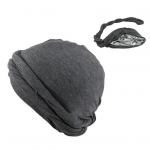 Vyri&scaron;kas galvos apdangalas &bdquo;Durag&ldquo; Puikus elastingumas, apsauga nuo saulės, kvėpuojanti, vientisos spalvos, nepralaidi vėjui, prakaitą sugerianti, nesuskilusi vyri&scaron;ka kepurė skirta važinėti dviračiu M tamsiai pilka spalva