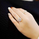 Tvirtas S925 Sterling Sidabro Natūralus Vs2 Deimantinis Žiedas Anillos Bague Topaz Brangakmenis moterims Vestuvinis Sidabrinis 925 Juvelyrinis žiedas Merginoms
