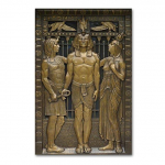 Juoda ir auksinė Senovės Egipto meno spauda Plakatas Aliejinė tapyba Namų dekoravimas Sienos Svetainės freska 21cm&times;30cm NoFrame