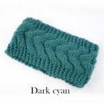 Plačios žieminės galvos juostos moterims Kabelis Megztas &Scaron;iltas Turbanas Galvos apdangalas Storas Stambus Ausų &Scaron;ildytuvas Mink&scaron;tas Nertas Plaukų Juostos Bandanos Plaukų Priedai tamsiai žydros spalvos