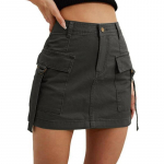 Moteri&scaron;ki sijonai su žemu juosmeniu Moteri&scaron;kos ki&scaron;enės su sagomis Mini sijonas moterims Bodycon Faldas Jupe Femme XL balta