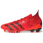 adidas Predator Freak.1 AG Demonskin - Saulėtai raudoni Vyri&scaron;ki sportbačiai Pagrindinės juodos spalvos FY6253 43⅓