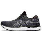 Asics Gel Nimbus 24 2E Plati Juoda Balta Vyri&scaron;ki Sportbačiai 1011B361-001 43.5