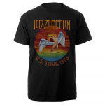 1975 m. spalvoti Led Zeppelin USA Tour unisex mar&scaron;kinėliai S