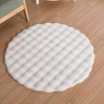 Itin mink&scaron;tas pliu&scaron;inis apvalus kilimėlis Pūkuoti kilimai svetainės dekoravimui Miegamojo vaiko kambario dekoravimo kilimėlis 30*30 cm