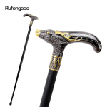 Auksinė juoda Sika elnio galva, vaik&scaron;čiojimo lazdelė, madinga dekoratyvinė lazda Gentleman Elegant Cosplay Lazdelės Knob Crosier 93cm