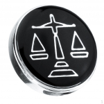 Apvalios apykaklės smeigtukas Justice Scale Pattern Vyri&scaron;ki mar&scaron;kiniai Sagė Vestuvių vakarėlio puo&scaron;mena Papuo&scaron;alai