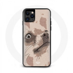 Coque iphone 12 dessin de chien chihuahua