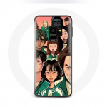 Coque pour Samsung S9 plus Squid Game Affiche personnages Fanart