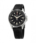 &bdquo;Hamilton Khaki Navy&ldquo; juodos spalvos guminis nardymo dirželis, automatinis naro ciferblatas H82515330 300M vyri&scaron;kas laikrodis juoda