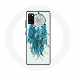 Coque pour Oppo A16 Attrape R&ecirc;ve Bleu Fond Blanc