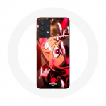 Coque pour Samsung Galaxy A13 4G / A13 4G Lite Tanjiro Demon Slayer Kimetsu no Yaiba en col&egrave;re