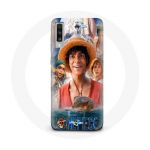 Coque pour Samsung Galaxy A70 One Piece Luffy Affiche Personnages Art Saison 1 - Maniacase