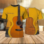 Vasariniai vyri&scaron;ki mar&scaron;kinėliai Gitara Grafika 3D mados muzikos mar&scaron;kinėliai, megztiniai trumpomis rankovėmis O kaklo roko hiphopo vir&scaron;utiniai drabužiai dideli drabužiai M