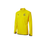 Puma Borussia Dortmund Futbolo Spaudinys Stovintis Apykaklės Ilgomis Rankovėmis Džemperis Striukė Vyri&scaron;ki Vir&scaron;utiniai Drabužiai Geltonas 758582-01 XS yellow