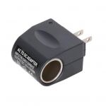 AC90&ndash;240 V&ndash;12 V AC&ndash;DC adapteris Patogus ir paprastas naudoti Lengvas automobilio cigarečių degiklio lizdas AC&ndash;DC maitinimo &scaron;altinio adapteris automobilio oro ventiliatoriui juoda