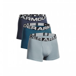 Under Armour Charged Cotton Boxerjock Slim Fit 3 colių trumpikės 3 vnt. pakuotė Vyri&scaron;ki apatiniai įvairių spalvų 1363616-044 XL black