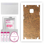 apgo Protective Skin Sticker for the back+sides compatible with Xiaomi Redmi Note 9S, Full Wrap Film, Foil, Vinyl - Pattern Rusty Copper