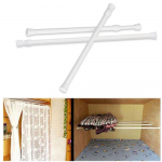 Strypų įtempimas Užuolaidų strypai I&scaron;traukiami strypai Du&scaron;o užuolaidų stulpai Užuolaidų bėgio stulpas Teleskopinis stulpas length 18-27cm