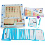 Montessori magnetinės matematikos skaičiavimo lentos žaislai Smulkiosios motorikos lavinimas Medinė daugybos lentelė Ankstyvojo ugdymo žaislai vaikams