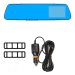 3,5 colio automobilinis DVR veidrodinis prietaisų skydelis Full HD 1080p ciklo įra&scaron;ymas galinio vaizdo dviejų objektyvų automobilinis DVR prietaisų skydelis plataus kampo automatinio įra&scaron;ymo vairavimo įra&scaron;ymo įrenginys Single camera