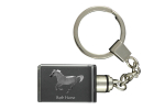 Barb Horse - Crystal pendant with photo of a horse, illuminated pendant, unique gift by Art-Dog brand