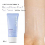 A'PIEU Pure Block Naturalus Vandeniui Atsparus Apsauginis Kremas nuo Saulės SPF50 PA+++ 50ml