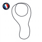 Sautoir - Perlinea - Perle de Culture d'Eau Douce AAA+ - Semi-Ronde 5-6 mm - Noire - 120 cm