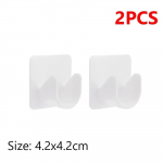 2 vnt. Stiprūs užuolaidų karnizo laikikliai Kabliukai Lipnūs Reguliuojami Užuolaidų tvirtinimo spaustukai Be gręžimo Buitinis karnizo laikiklis