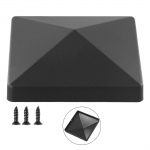 1/4 vnt 4 colių kieto plastiko tvoros stulpelio dangtelis lauko medinės tvoros sodo priedai, skirti apsaugoti tvoros stulpus