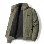 Vyri&scaron;ka velvetinė striukė: Sutir&scaron;tintas Velvetinės Medvilnės Paltas Vidutinio Amžiaus Žmonėms, Laisvas Kasdienis Darbinis Drabužis su Keliomis Ki&scaron;enėmis Pavasariui, Rudeniui ir Žiemai XL
