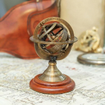 12,7 cm Zodiako Armiliarinis Sferos Gaublys Žalvarinis Astrologinis Gaublys Stalo Dekoracija, Dangaus Modelis, Astrologijos Dovana