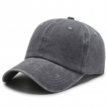 Unisex Klasikinė Retro Skalbta Beisbolo Kepuraitė: Universalus skėtis nuo saulės ir snapelio dizainas madingai apsaugai nuo saulės Adjustable pilka spalva