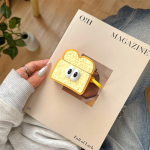 3D Mažų Akių Duonos Belaidžių Ausinių Dėklas AirPods Pro 2 Įkrovimo Dangtelis AirPods 4 2024 Silikoniniai Ausinių Priedai for AirPods 4