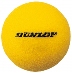 DUNLOP Teniso kempinėlių kamuoliukai SPONGE YL Pusė tuzino skirti trumpajam tenisui NSPNGE2YL6BOX Geltoni (6 kamuoliukai)