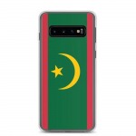 Coque T&eacute;l&eacute;phone &ndash; Samsung &ndash; Galaxy S10 &ndash; Drapeau de la Mauritanie &ndash; Souple &ndash; įvairiaspalvis
