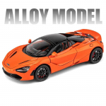 1:24 McLaren 720S Lydinio Lenktyninio Automobilio Modelis Lieto Metalo Sportinio Automobilio Modelis Simuliacinis Garsas ir &Scaron;viesa Kolekciniai Papuo&scaron;alai Vaikų Žaislai Berniukų Dovana oranžinė