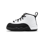 Air Jordan 12 Retro TD Royalty Kūdikio sportbačiai Balti Juodi Metaliniai-Auksiniai 850000-170 22