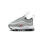 Nike Air Max 97 TD Silver Bullet 2023 Kūdikio sportbačiai Metalinis sidabras Varsity raudona Balta FB2964-001 25
