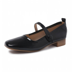 Madingi Aphixta lakuotos odos žemi moteri&scaron;ki batai 2,5 cm žemu kulnu, su kabliuku ir kilpa, laisvalaikio batai moterims, eleganti&scaron;ki bateliai, mink&scaron;tas padas, moteri&scaron;ki batai 35 juoda