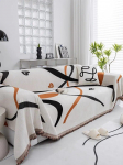 Ins Mesti Antklodė Paprasta Sofa Lova Sofa Uždangalas Didelis Medvilninis Kutais Megztas Antklodė Vientisos Spalvos Skandinavi&scaron;kas Dekoratyvinis Miegamasis Rankų Darbo 180x130cm