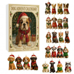 &Scaron;uns Advento kalendorius 2025 24 dienos Kalėdų atgalinio skaičiavimo kalendorius su akriliniu gyvūno pakabuku 24 &scaron;unų veislės staigmena dovana &scaron;unų mylėtojams Dog