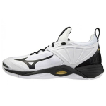 Mizuno Wave Momentum 2 Audinys Sintetinė Oda Neslystantis Patvarus Kvėpuojantis Žemas Vir&scaron;us Treniruočių Batai Vyri&scaron;kas Sportbačio Juoda Balta V1GA211209 36.5