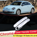Volkswagen VW Beetle New Beetle 2012 2013 2014 2015 2016 2017 2018 Chromuotos durelių rankenėlių apdailos dangteliai Automobilio dangtelio priedai Beetle 2012-2018