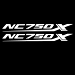 Honda NC750 NC 750X 750X2014 2015 2016 2017 2018 2019 2020 2021 Motociklo lipdukas One size balta